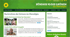 Desktop Screenshot of gruene-oa.de