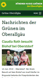 Mobile Screenshot of gruene-oa.de