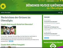 Tablet Screenshot of gruene-oa.de